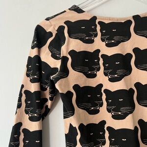 NOOWORKS Rare Black and Tan Panther Bodysuit